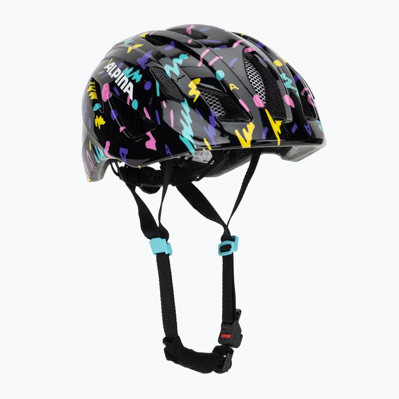 Fahrradhelm Kinder Alpina Pico black/confetti gloss