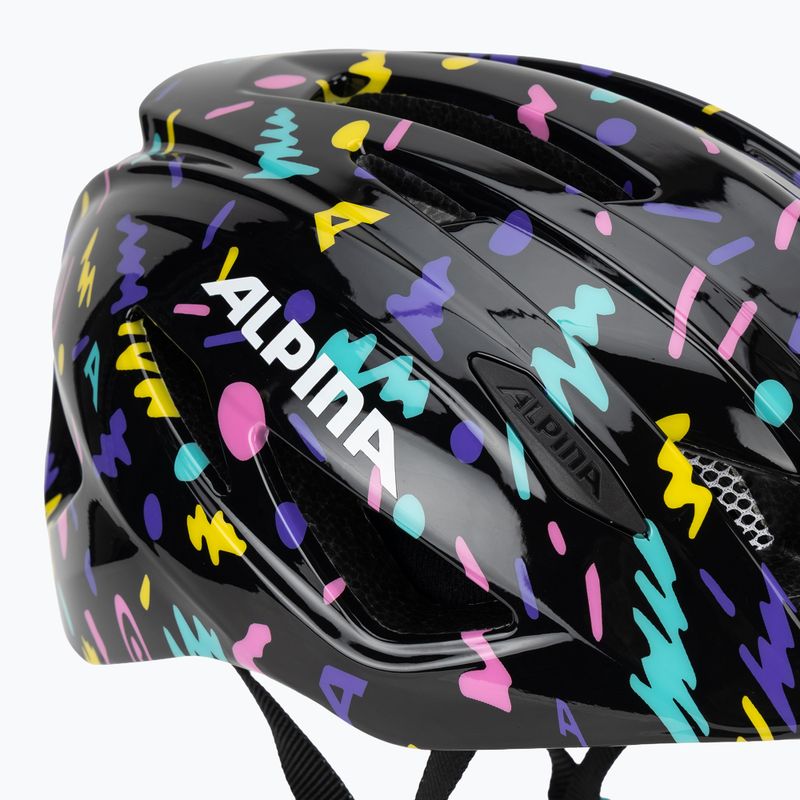 Fahrradhelm Kinder Alpina Pico black/confetti gloss 8