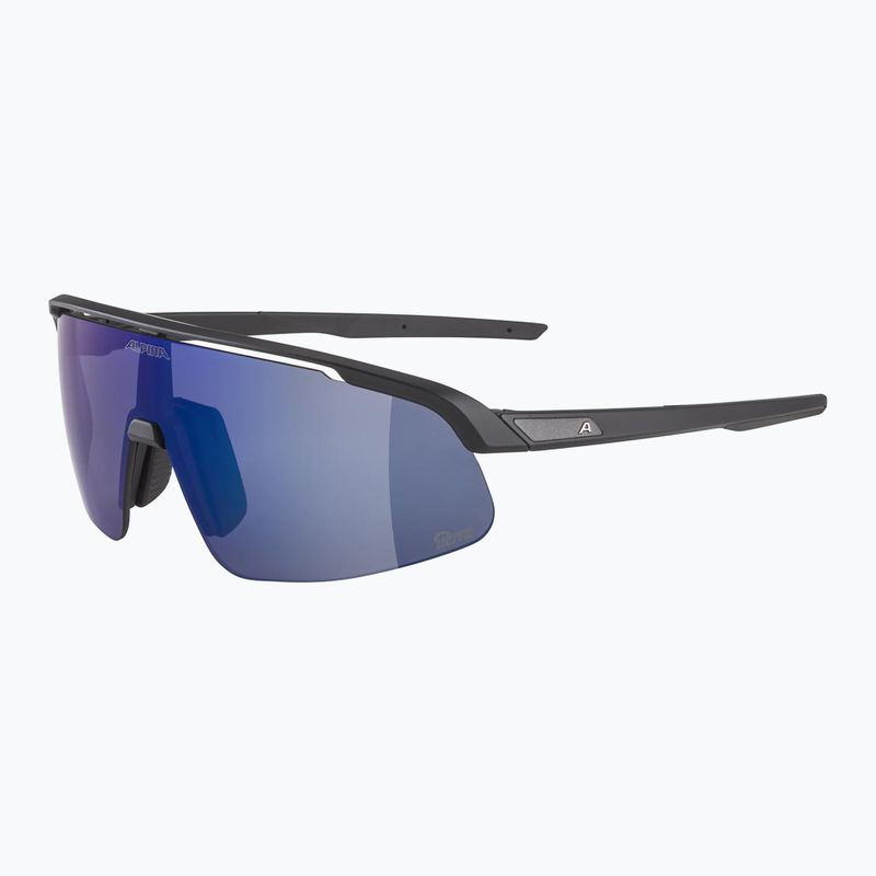 Alpina Turbo Pro S Q-Lite schwarz matt/ blau verspiegelt Sonnenbrille 5