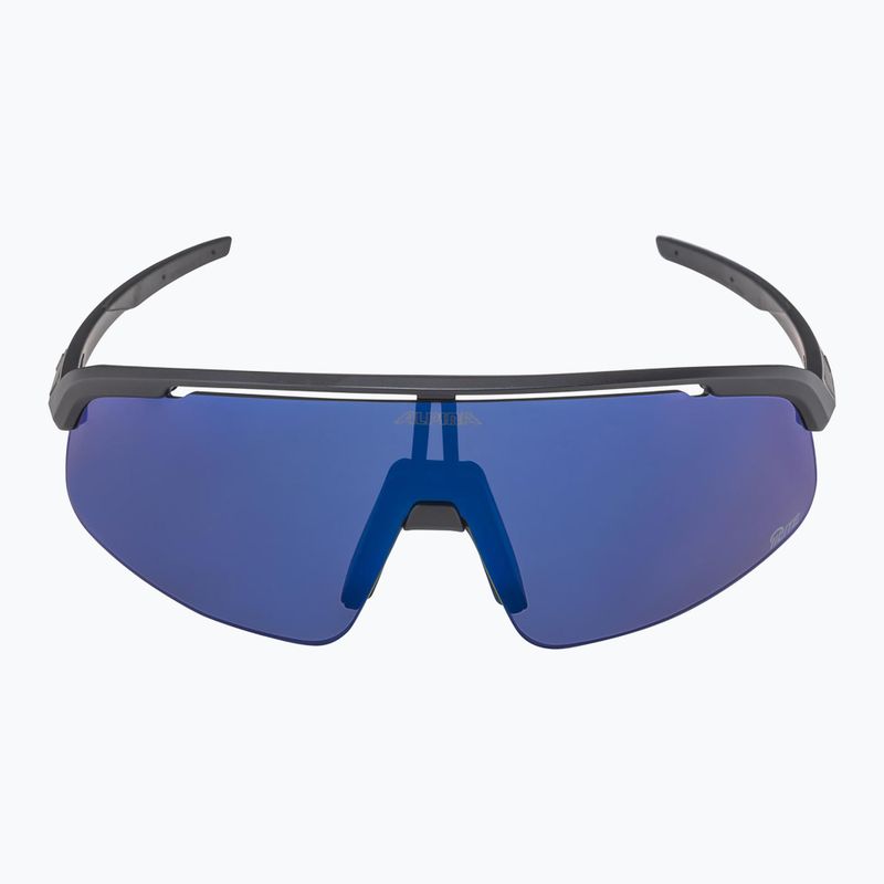 Alpina Turbo Pro S Q-Lite schwarz matt/ blau verspiegelt Sonnenbrille 6