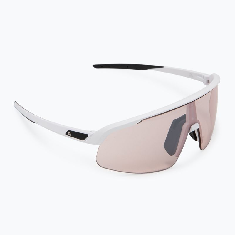 Alpina Turbo Pro S Q-Lite weiß matt/ silber flash mirror Sonnenbrille