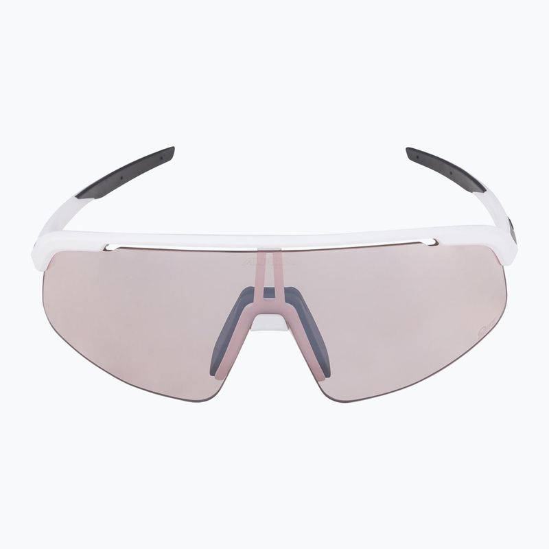 Alpina Turbo Pro S Q-Lite weiß matt/ silber flash mirror Sonnenbrille 6