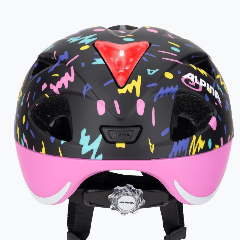 Kinderfahrradhelm Alpina Ximo Flash schwarz konfetti matt 8