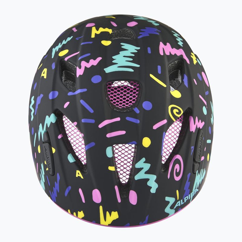 Kinderfahrradhelm Alpina Ximo Flash schwarz konfetti matt 3