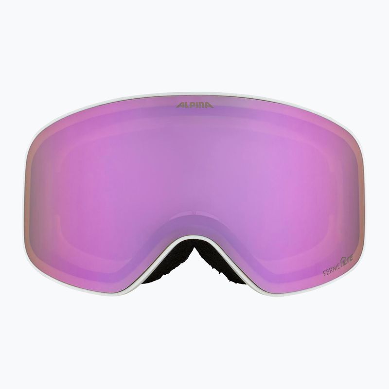 Skibrille Kinder Alpina Fernie Q-Lite white/confetti matt 2