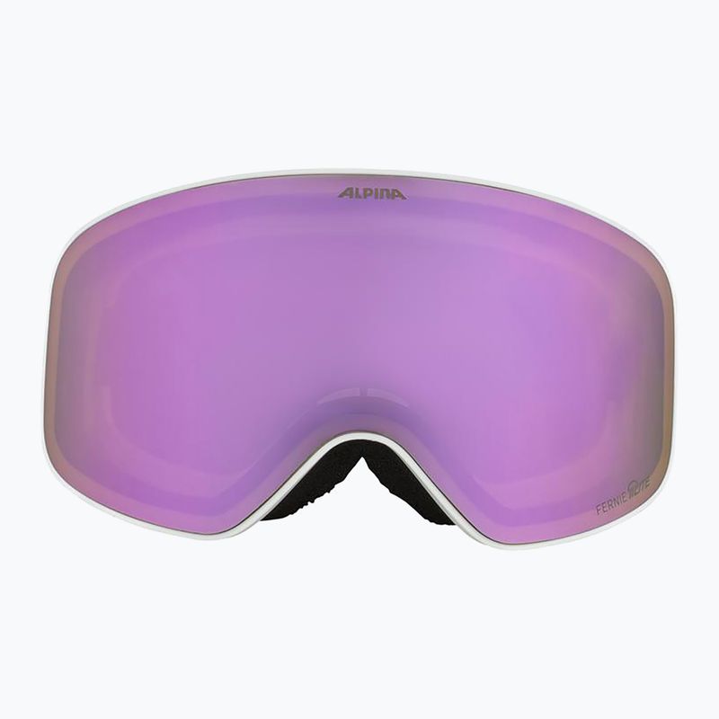 Skibrille Kinder Alpina Fernie Q-Lite white/rose matt 2