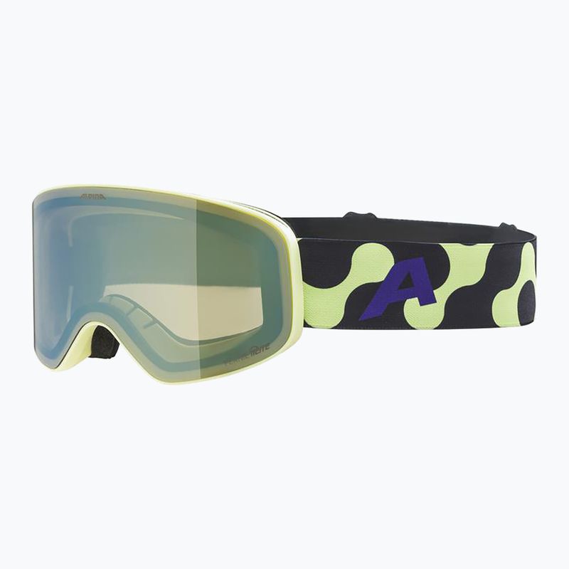 Skibrille Kinder Alpina Fernie Q-Lite sunny/lime matt