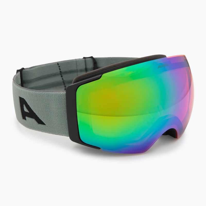 Skibrille Alpina Falera Mag Q-Lite black/green matt/green/pink 2