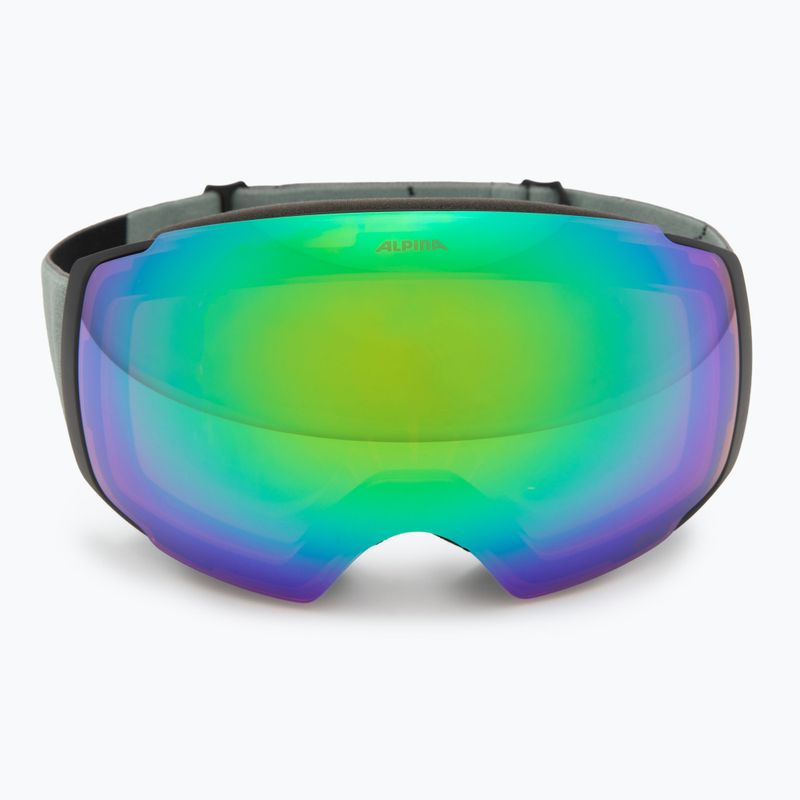 Skibrille Alpina Falera Mag Q-Lite black/green matt/green/pink 3