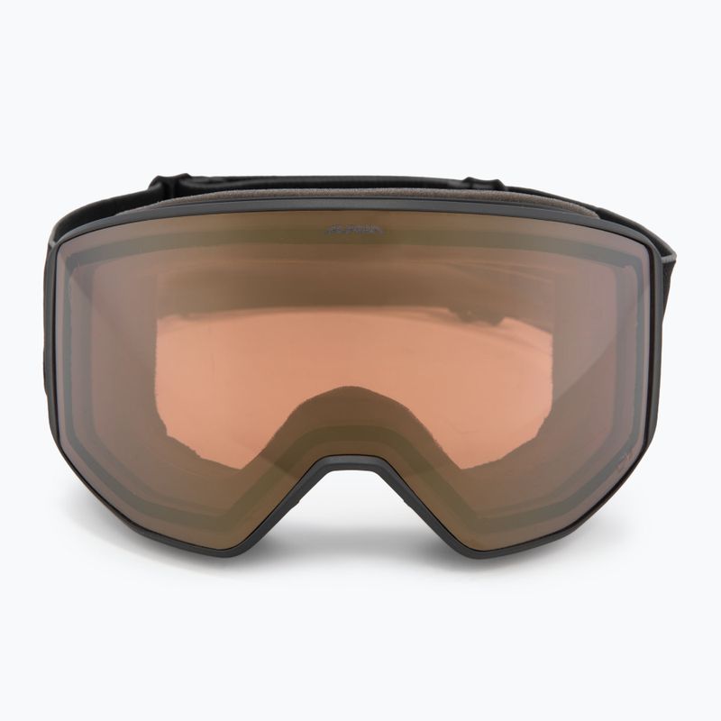 Skibrille Alpina Venet QV matte black/gold 2