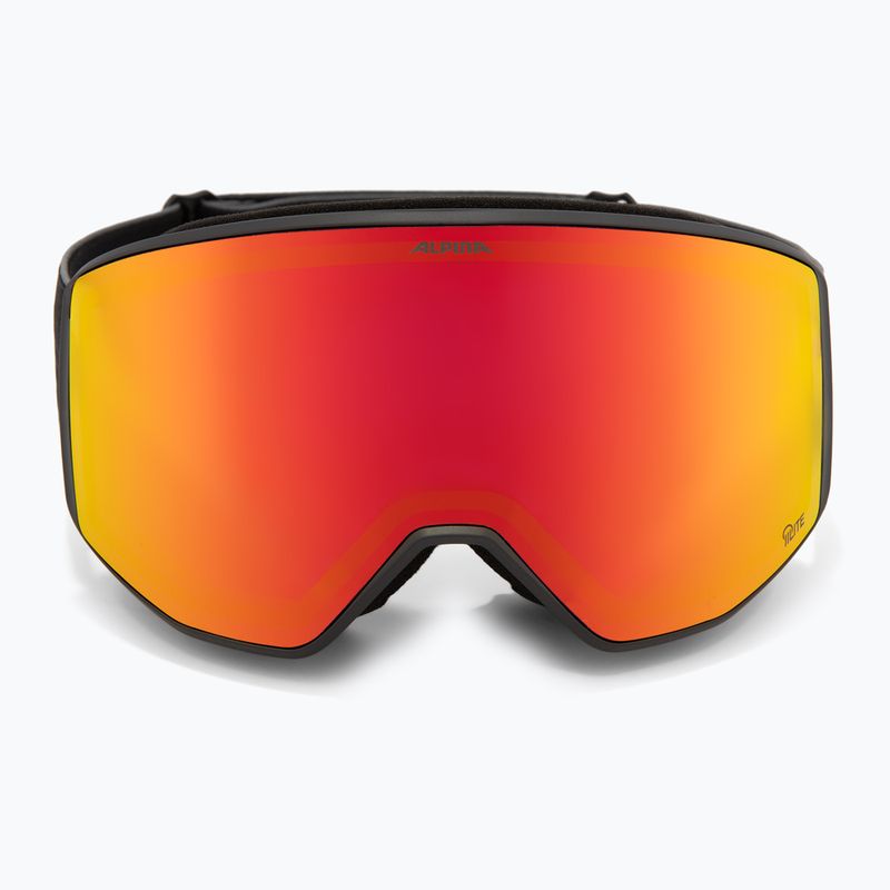 Skibrille Alpina Venet Q-Lite matt black/red 2
