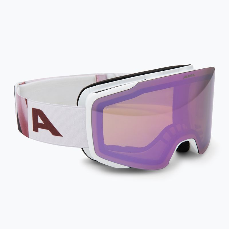Skibrille Alpina Taos Q-Lite white/rose matte/rose
