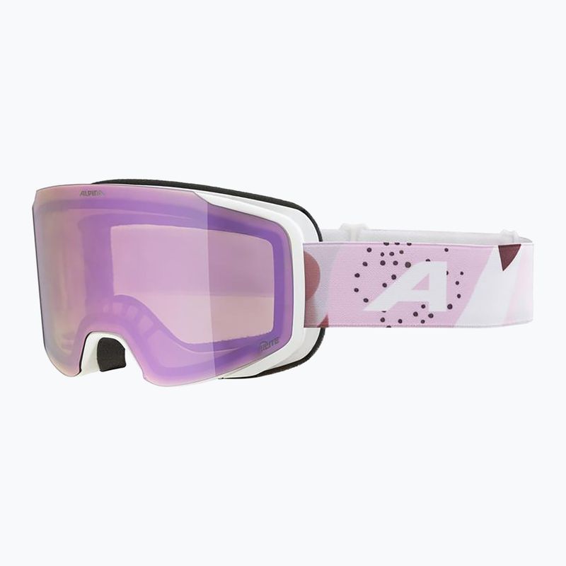 Skibrille Alpina Taos Q-Lite white/rose matte/rose