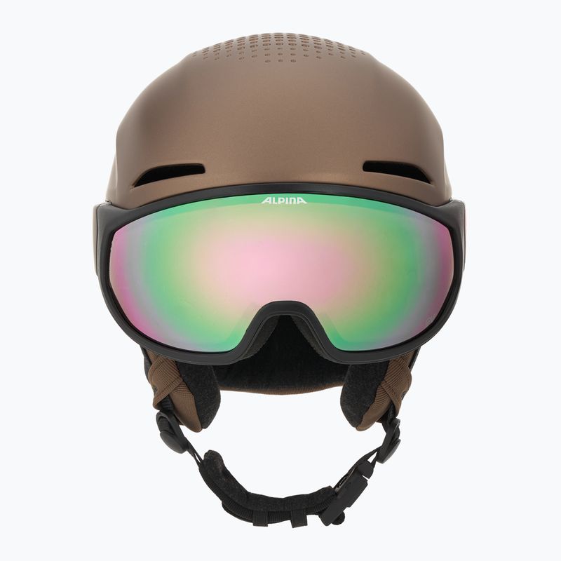 Skihelm Alpina Oro QV Mips sepia metallic 2