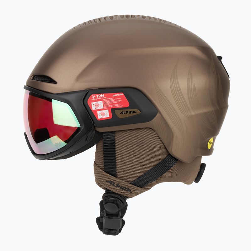 Skihelm Alpina Oro QV Mips sepia metallic 3