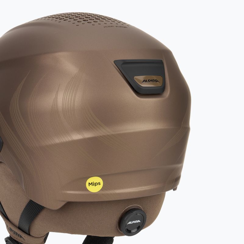 Skihelm Alpina Oro QV Mips sepia metallic 8