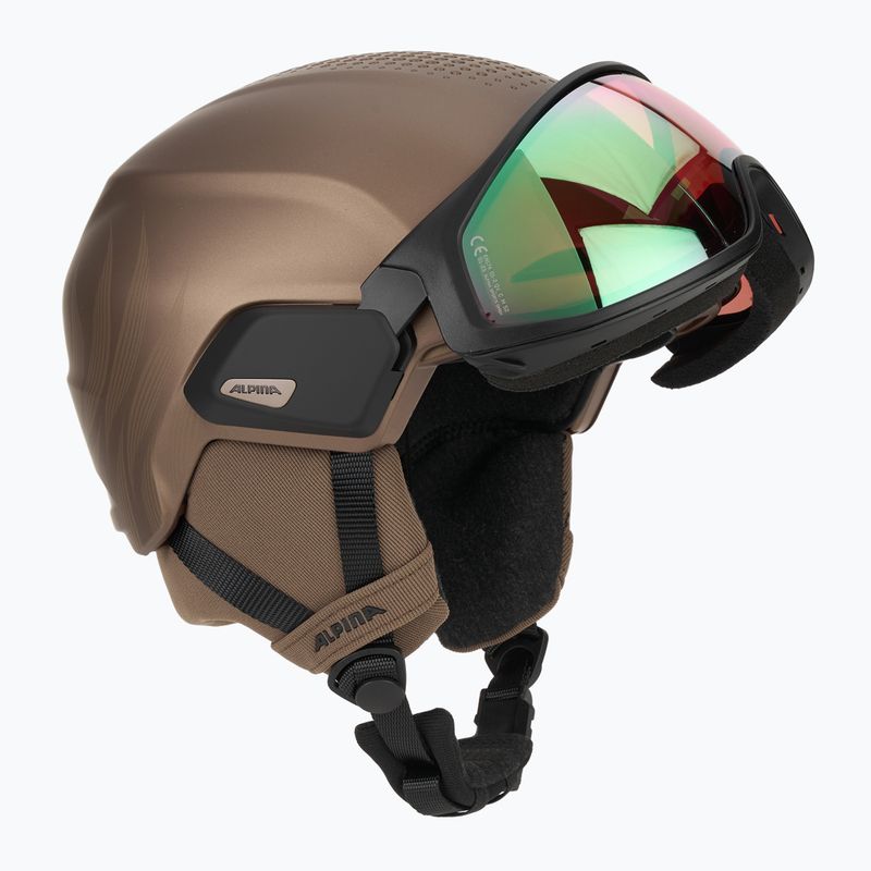 Skihelm Alpina Oro QV Mips sepia metallic 9