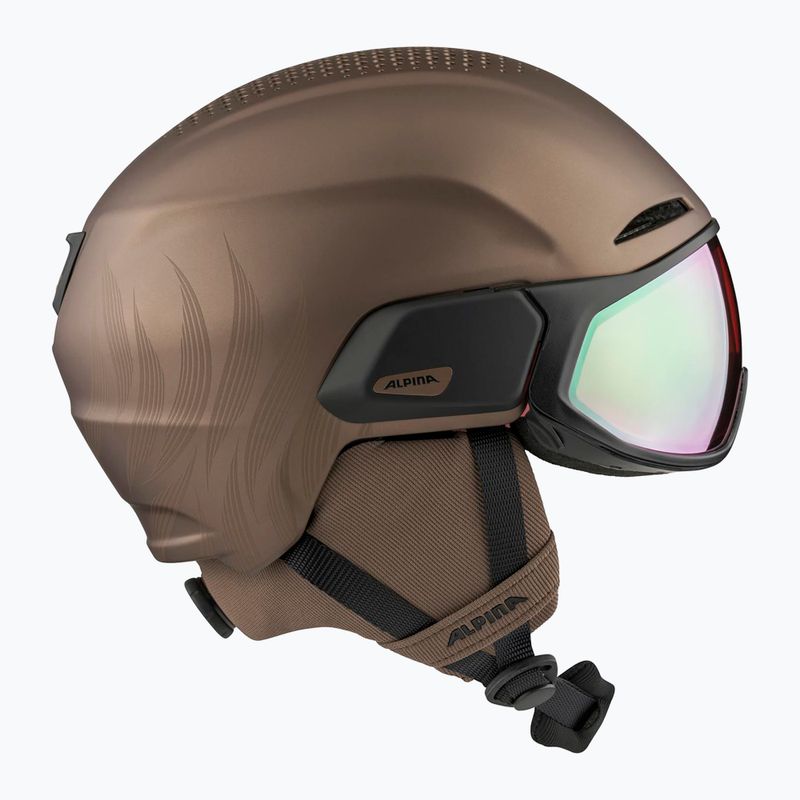 Skihelm Alpina Oro QV Mips sepia metallic 2