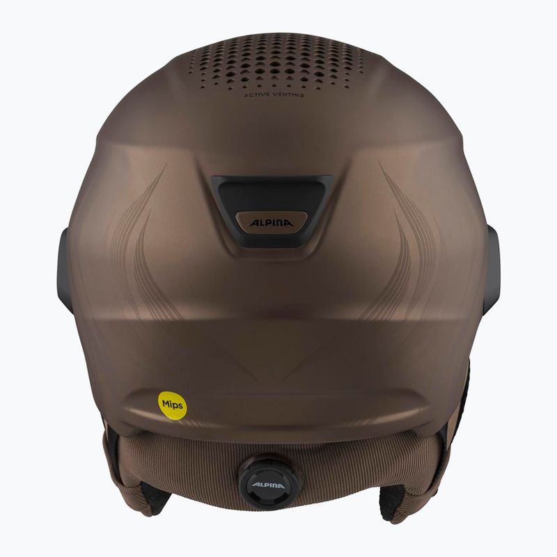 Skihelm Alpina Oro QV Mips sepia metallic 4