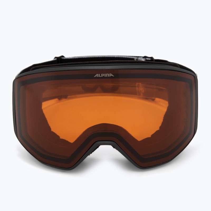 Skibrille Alpina Venet black/glacier matt/orange 2