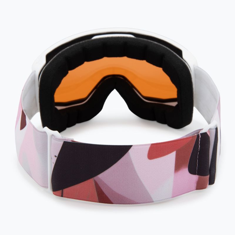 Skibrille Alpina Venet white/rose matte/orange 3