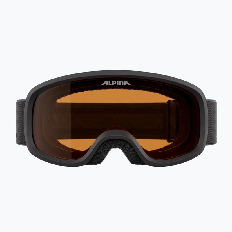 Kinder-Skibrille Alpina Piney 2.0 black matte/orange 3