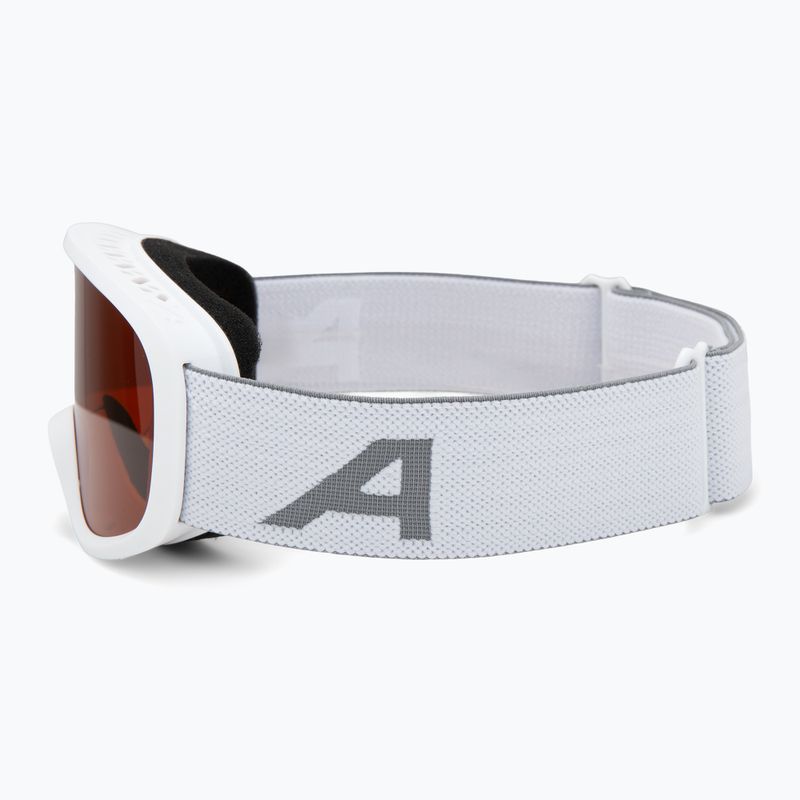 Kinder-Skibrille Alpina Piney 2.0 white matt/orange 4