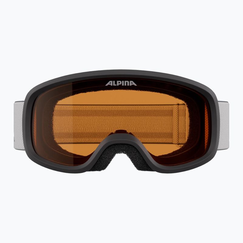 Kinder-Skibrille Alpina Piney 2.0 white matt/orange 2