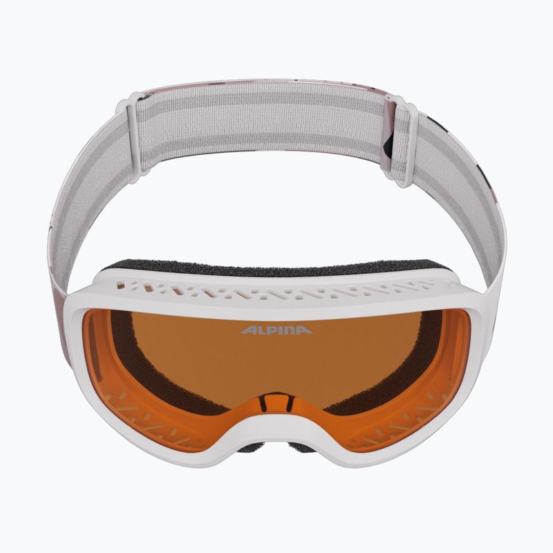 Kinder-Skibrille Alpina Piney 2.0 white matt/orange 3