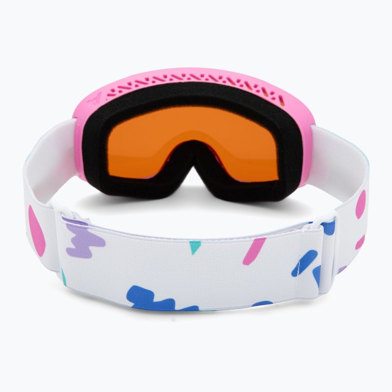 Kinder-Skibrille Alpina Piney 2.0 rose matte/orange 3
