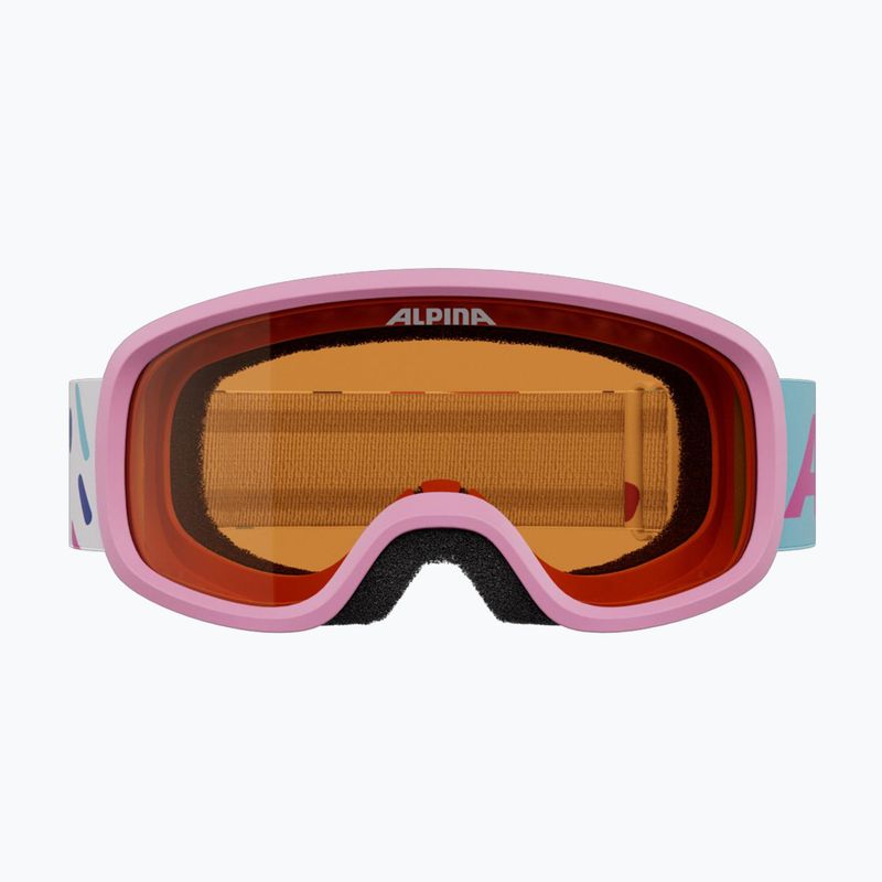 Kinder-Skibrille Alpina Piney 2.0 rose matte/orange 2