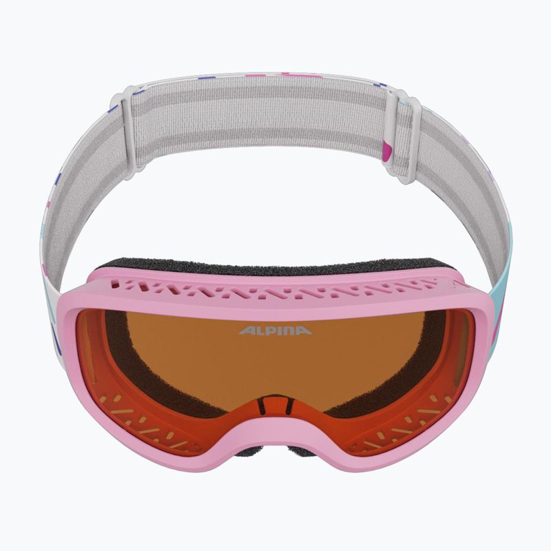 Kinder-Skibrille Alpina Piney 2.0 rose matte/orange 5