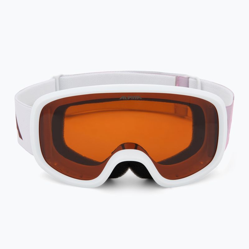 Kinder-Skibrille Alpina Piney 2.0 white/rose matt/orange 2