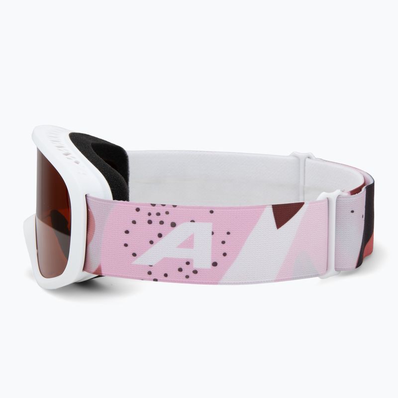 Kinder-Skibrille Alpina Piney 2.0 white/rose matt/orange 4