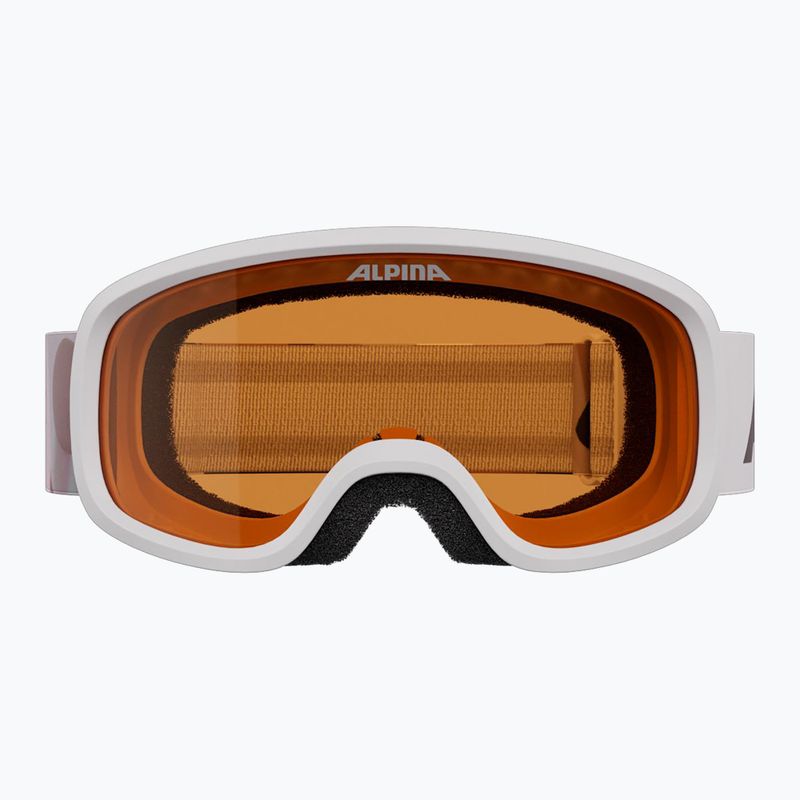 Kinder-Skibrille Alpina Piney 2.0 white/rose matt/orange 2