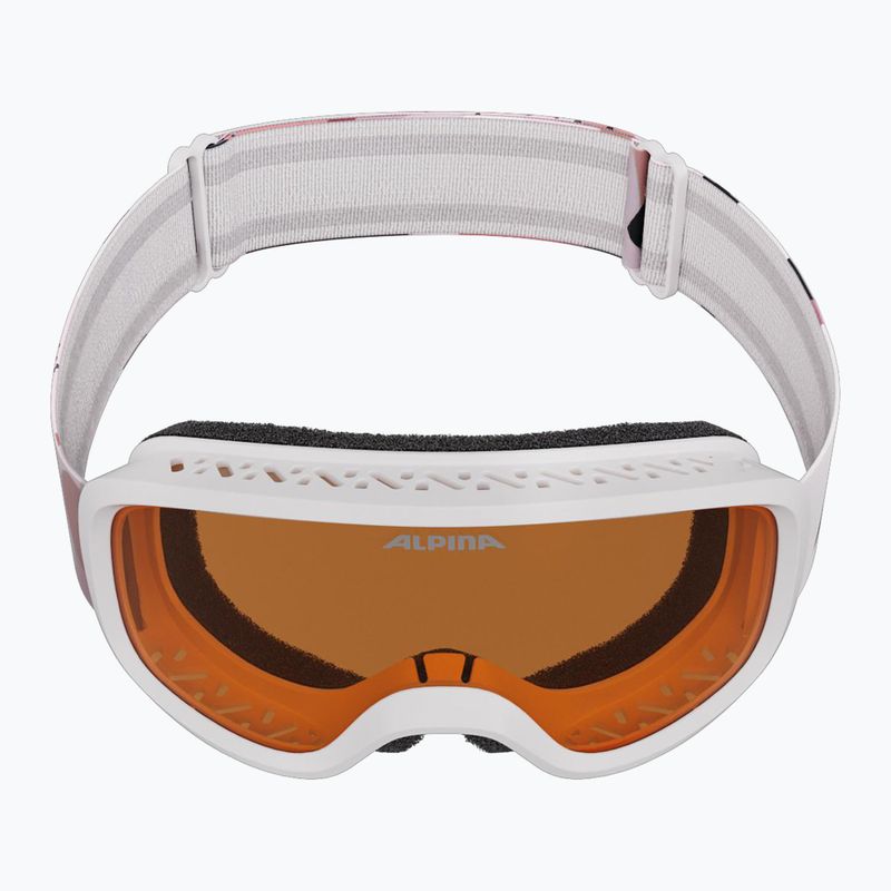 Kinder-Skibrille Alpina Piney 2.0 white/rose matt/orange 4