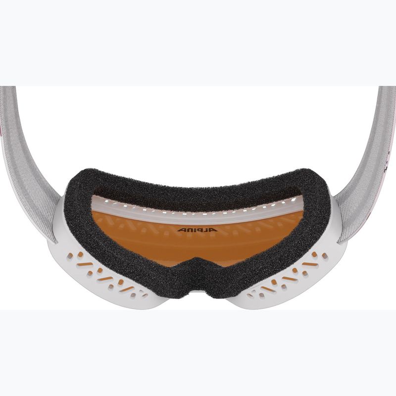 Kinder-Skibrille Alpina Piney 2.0 white/rose matt/orange 6