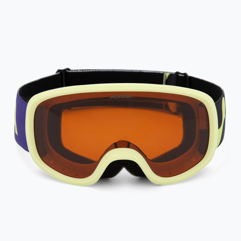 Kinder-Skibrille Alpina Piney 2.0 sunny/lime matte/orange 2