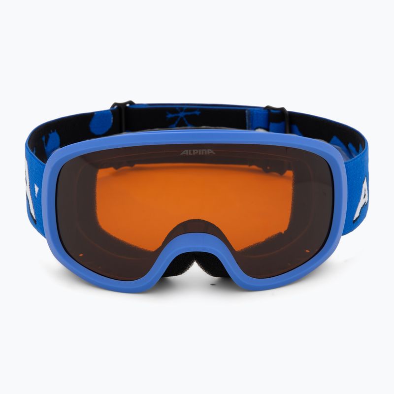 Kinder-Skibrille Alpina Piney 2.0 blue matt/orange 2