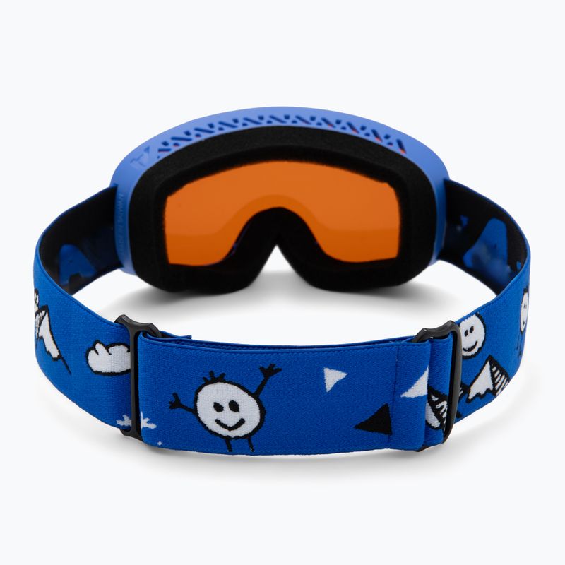 Kinder-Skibrille Alpina Piney 2.0 blue matt/orange 3