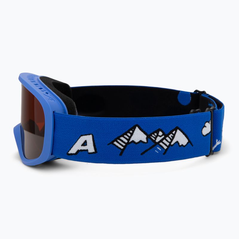 Kinder-Skibrille Alpina Piney 2.0 blue matt/orange 4