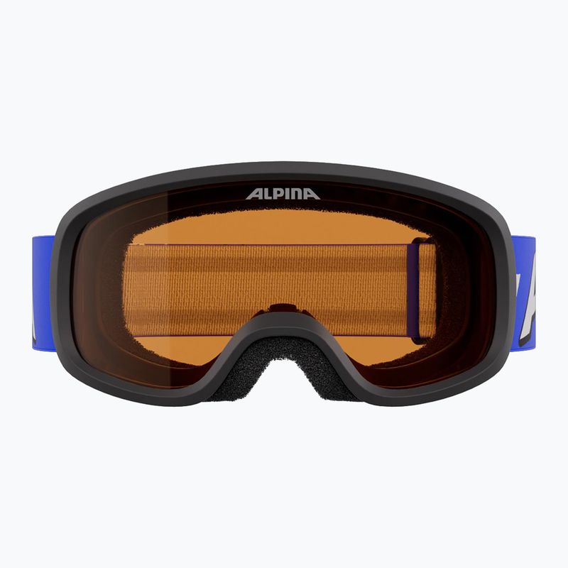 Kinder-Skibrille Alpina Piney 2.0 blue matt/orange 2