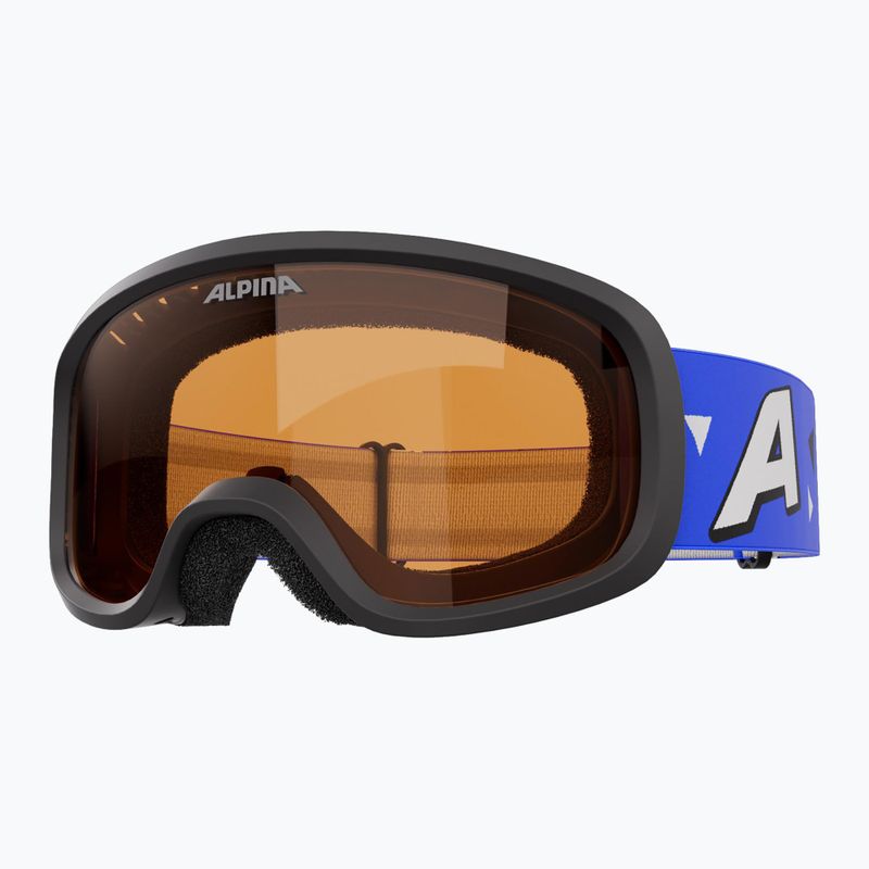 Kinder-Skibrille Alpina Piney 2.0 blue matt/orange 3