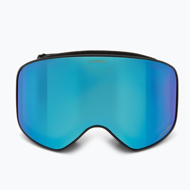 Skibrille Alpina Slope Q-Lite black/black matt/blue 2