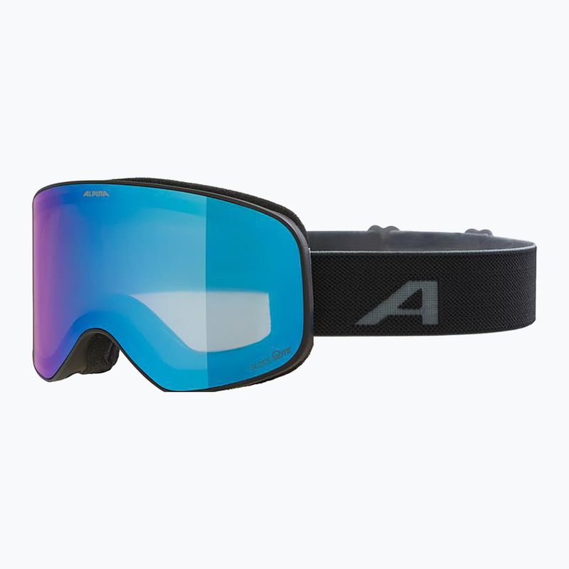 Skibrille Alpina Slope Q-Lite black/black matt/blue