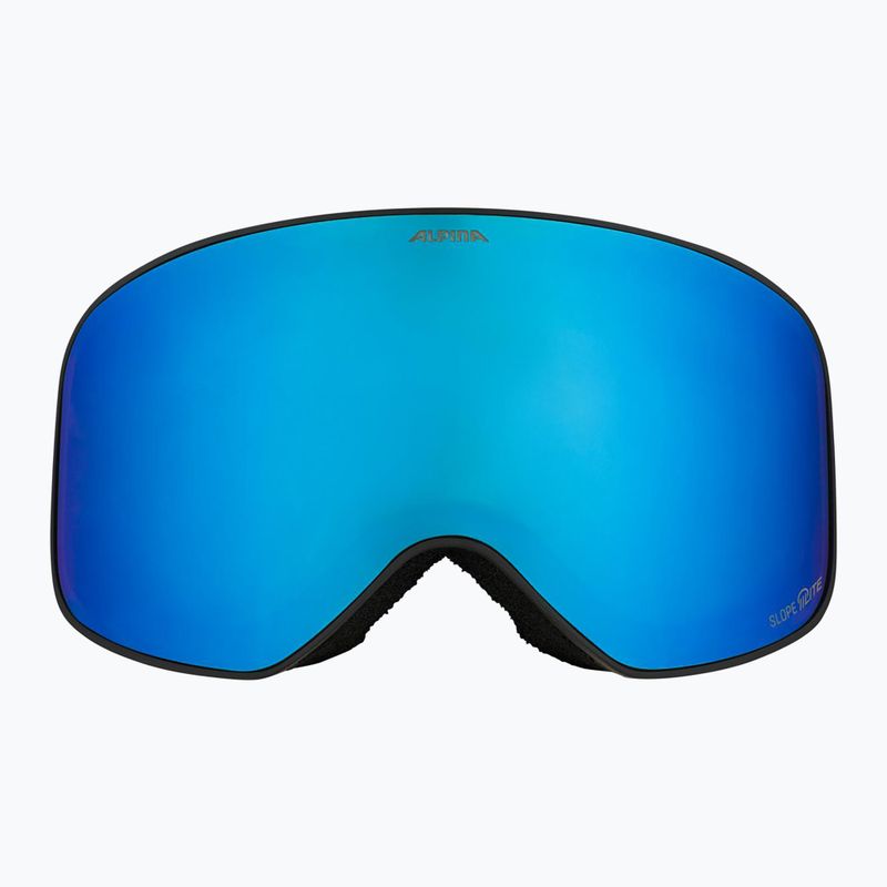 Skibrille Alpina Slope Q-Lite black/black matt/blue 2