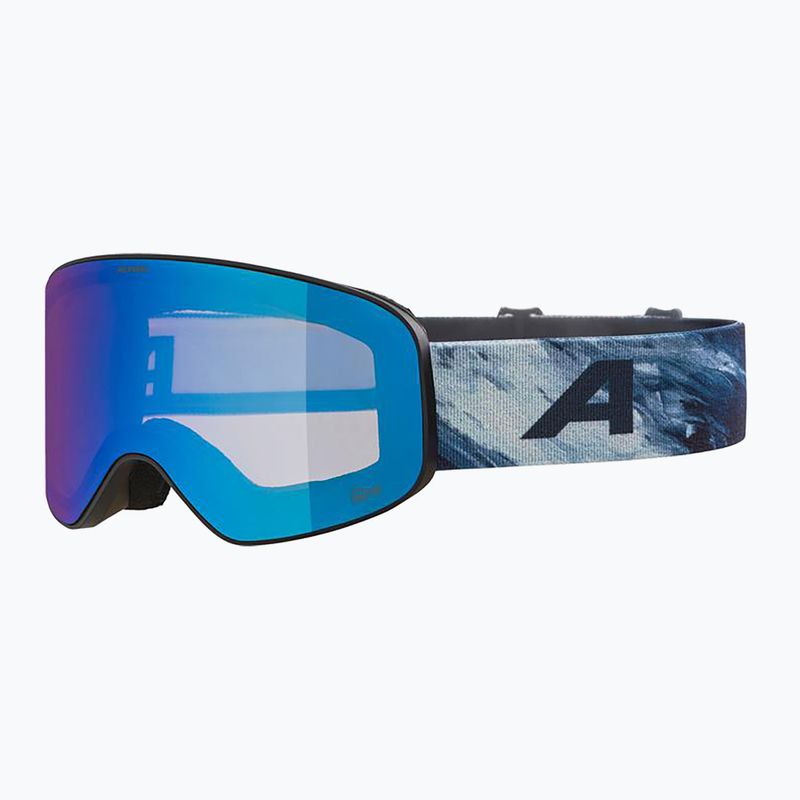 Skibrille Kinder Alpina Fernie Q-Lite black/blue matt