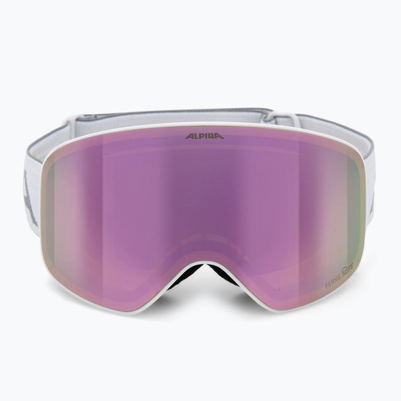 Skibrille Kinder Alpina Fernie Q-Lite white matt/rose 2