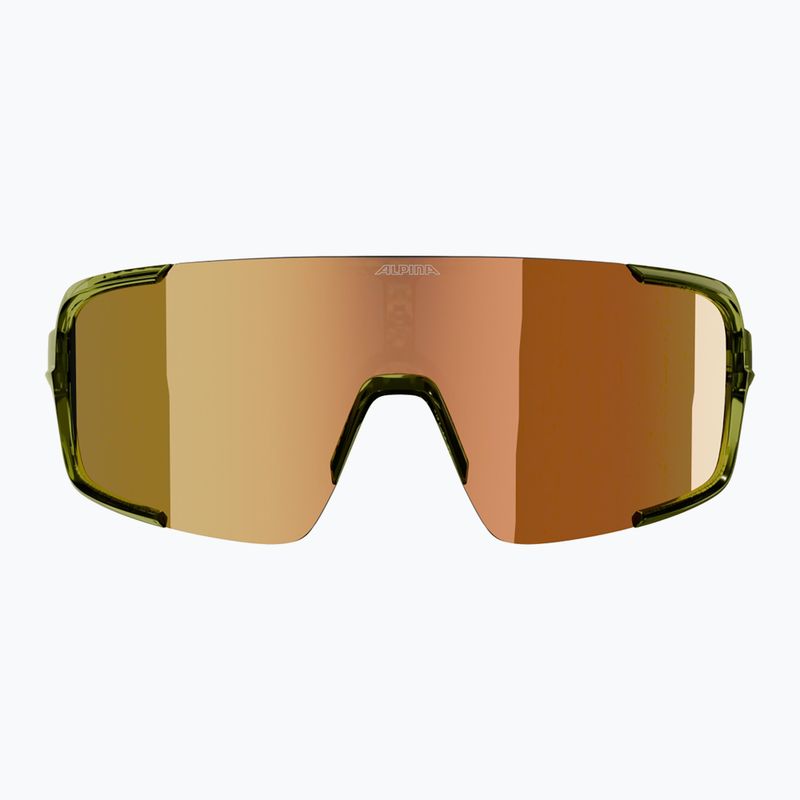 Sonnenbrille Alpina Lumin green transparent gloss/gold mirror 2