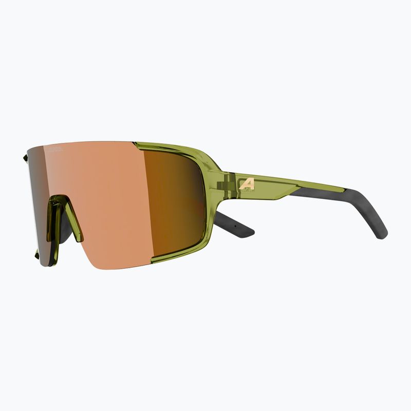 Sonnenbrille Alpina Lumin green transparent gloss/gold mirror 4